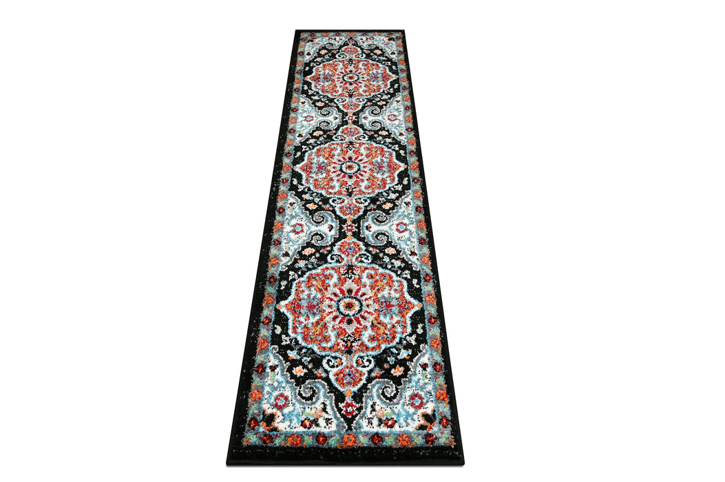 American cover design / Persian weavers Ibiza 183 Black Rug