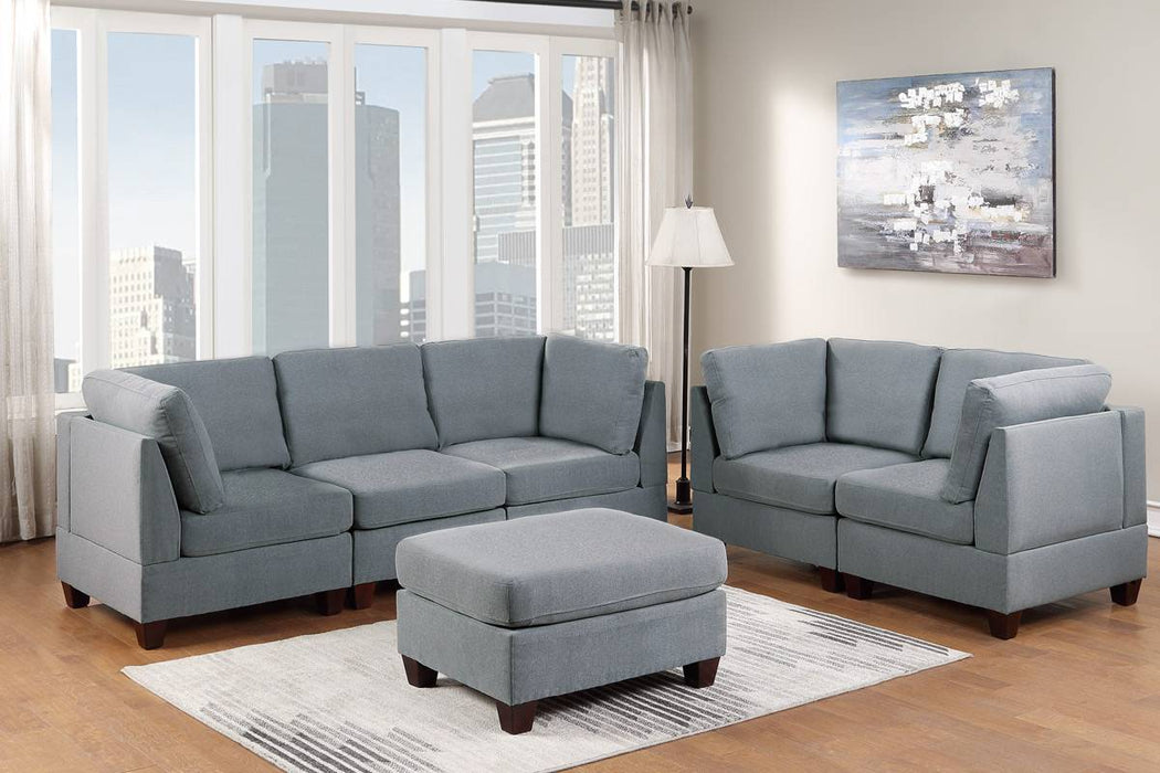 6-Pcs Modular Sofa Set