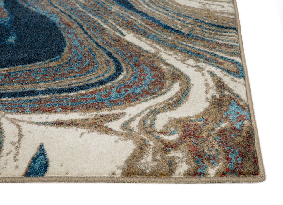 American cover design / Persian weavers Lounge 974 Storm Blue Rug