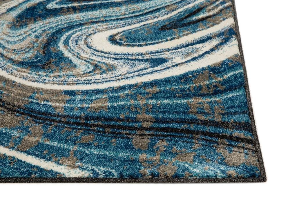 American cover design / Persian weavers Lounge 977 Storm Blue Rug