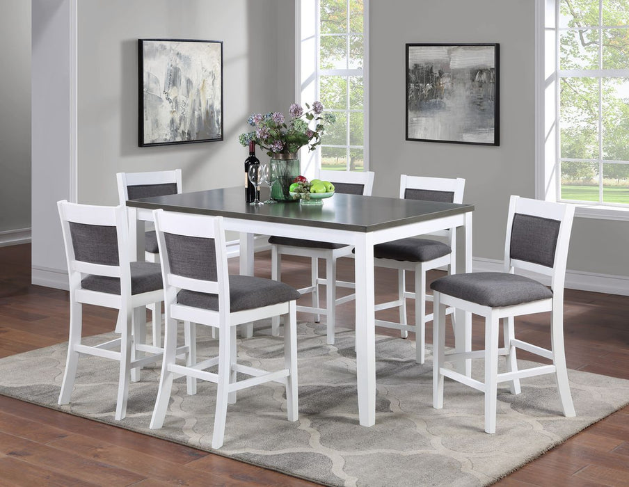 Vilo Home Coastal Porto 7 Piece Pub Height Dining Set