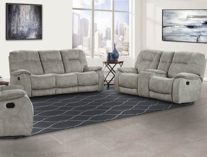 Modern Living - Cooper 2 Piece Reclining Living Room Set in Shadow Natural - MCOO-321-SNA-2SET