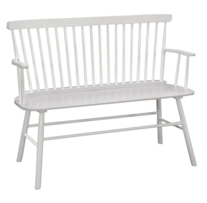 Jerimiah Spindleback White Bench