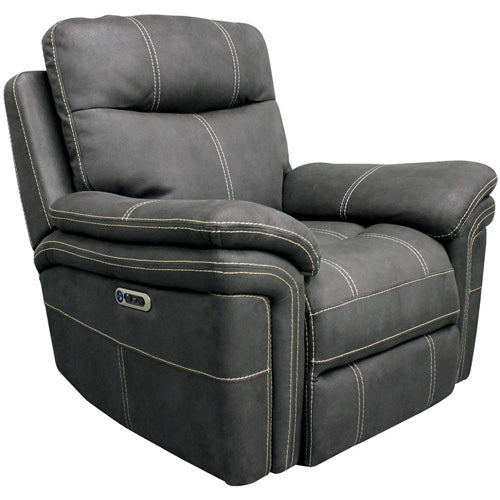 Modern Living - Mason Charcoal Power Recliner with USB & Power Headrest (Set of 2) - MMA#812PH-CHA