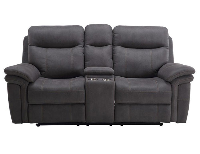 Modern Living -  Major Charcoal Power Double Reclining Ent. Loveseat with USB & Power Headrest - MMA#822CPH-CHA