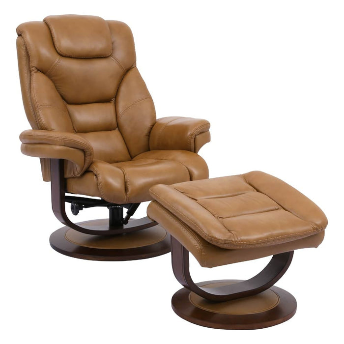 Modern Living - Monarch Swivel Recliner with Ottoman in Butterscotch - MMON#212S-BUT