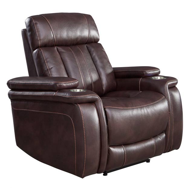 Modern Living - Royce Power Recliner in Fantom Brown - MROY#812PH-FNB