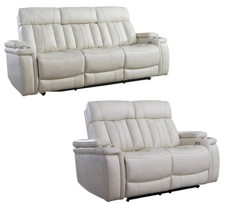 Modern Living - Royce 2 Piece Power Sofa Set in Fantom Ivory - MROY#832PH-FNI-2SET