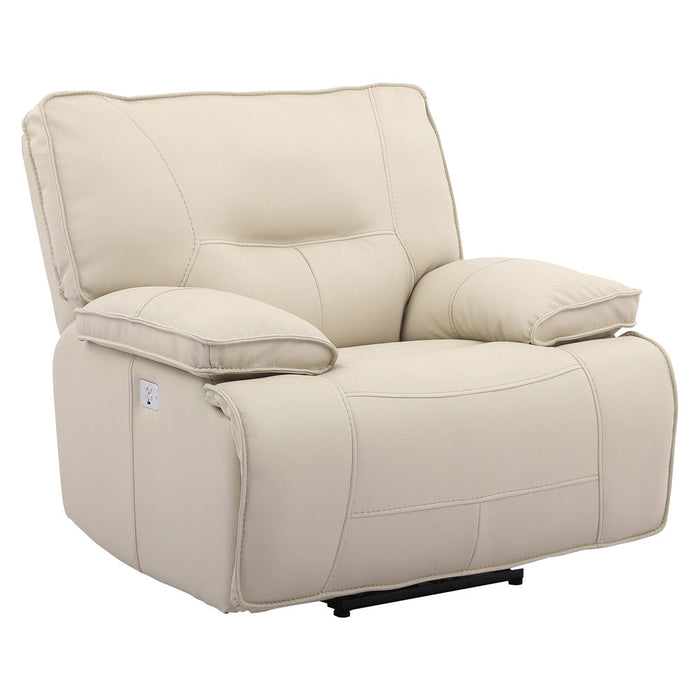 Modern Living - Spartacus Power Recliner with Power Headrest and USB Port in Oyster (Set of 2) - MSPA#812PH-OYS