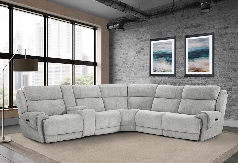 Modern Living - Spencer 6 Piece Modular Sectional in Tide Pebble - MSPE-PACKA(H)-TPE