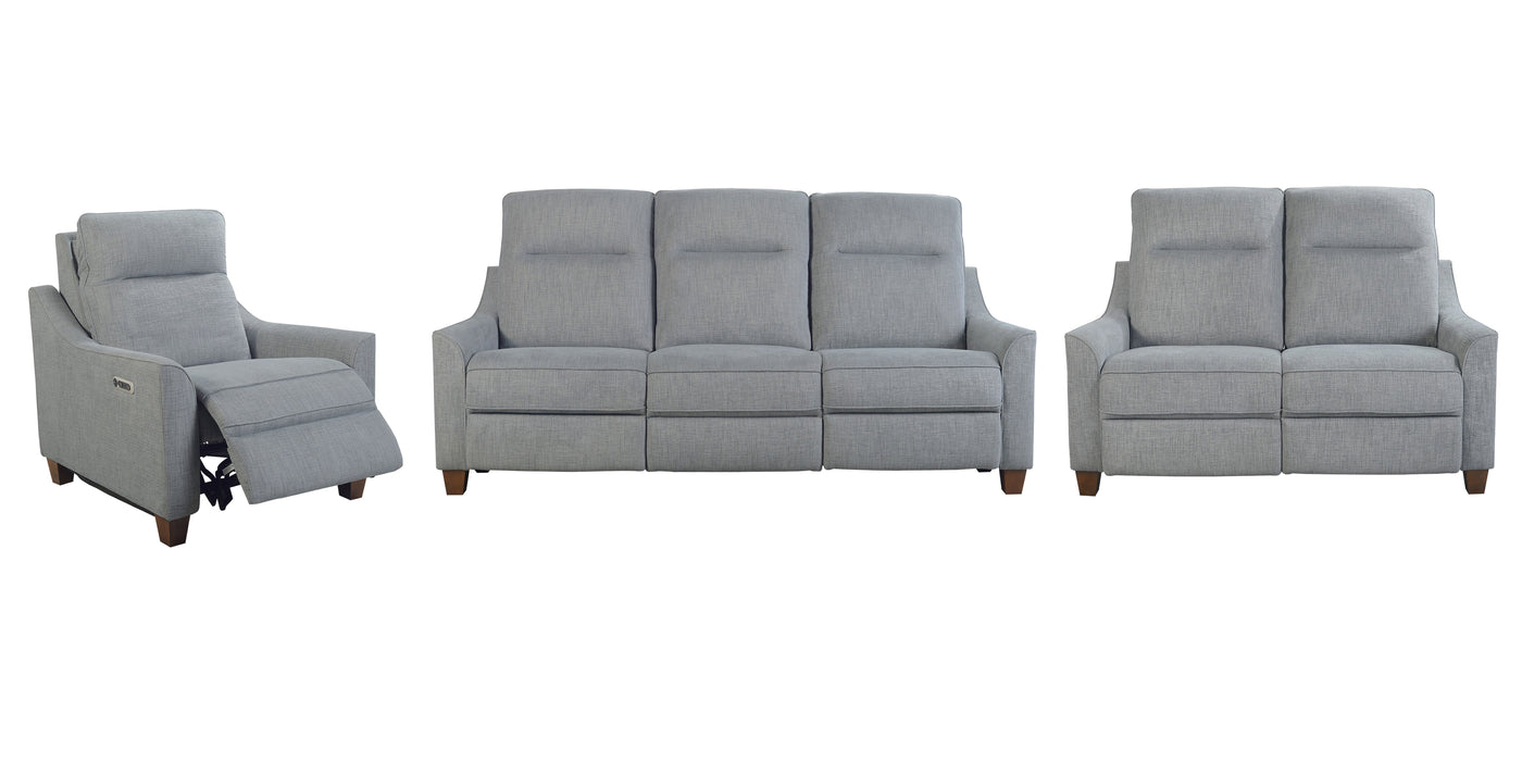 Modern Living - Madison 3 Piece Power Reclining Living Room Set in Pisces Marine - MMAD-321PH-P25-PMA