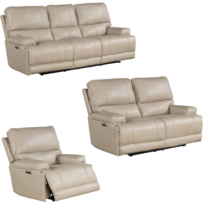 Modern Living - Whitman 3 Piece Freemotion Power Living Room Set in Verona Linen - MWHI#832PH-P25-822PH-812PH-VLI