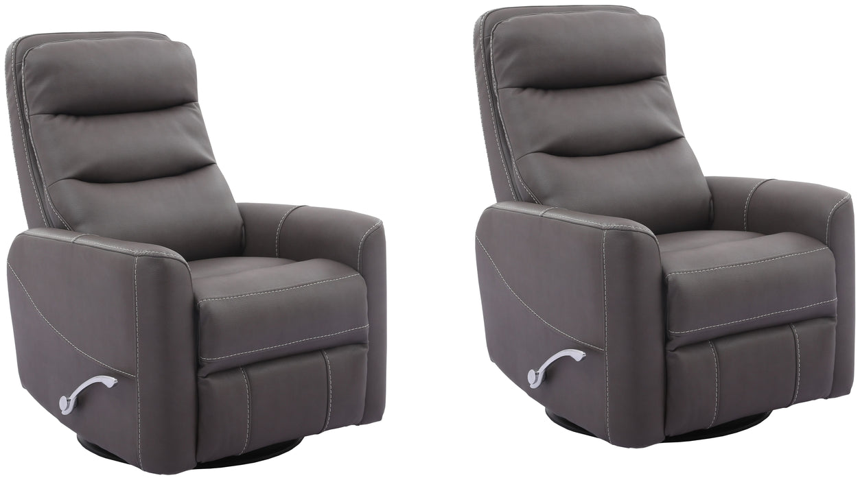 Modern Living - Hercules Swivel Glider Recliner in Haze (Set of 2) - MHER#812GS-2-HAZ