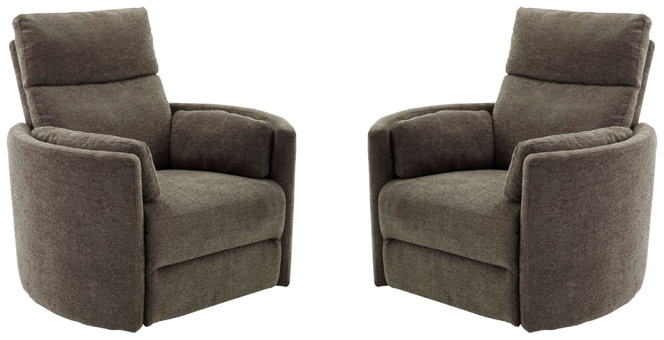 Modern Living - Radius Manual Swivel Recliner in Krypton (Set of 2) - MRAD#812GSP-2-KRY