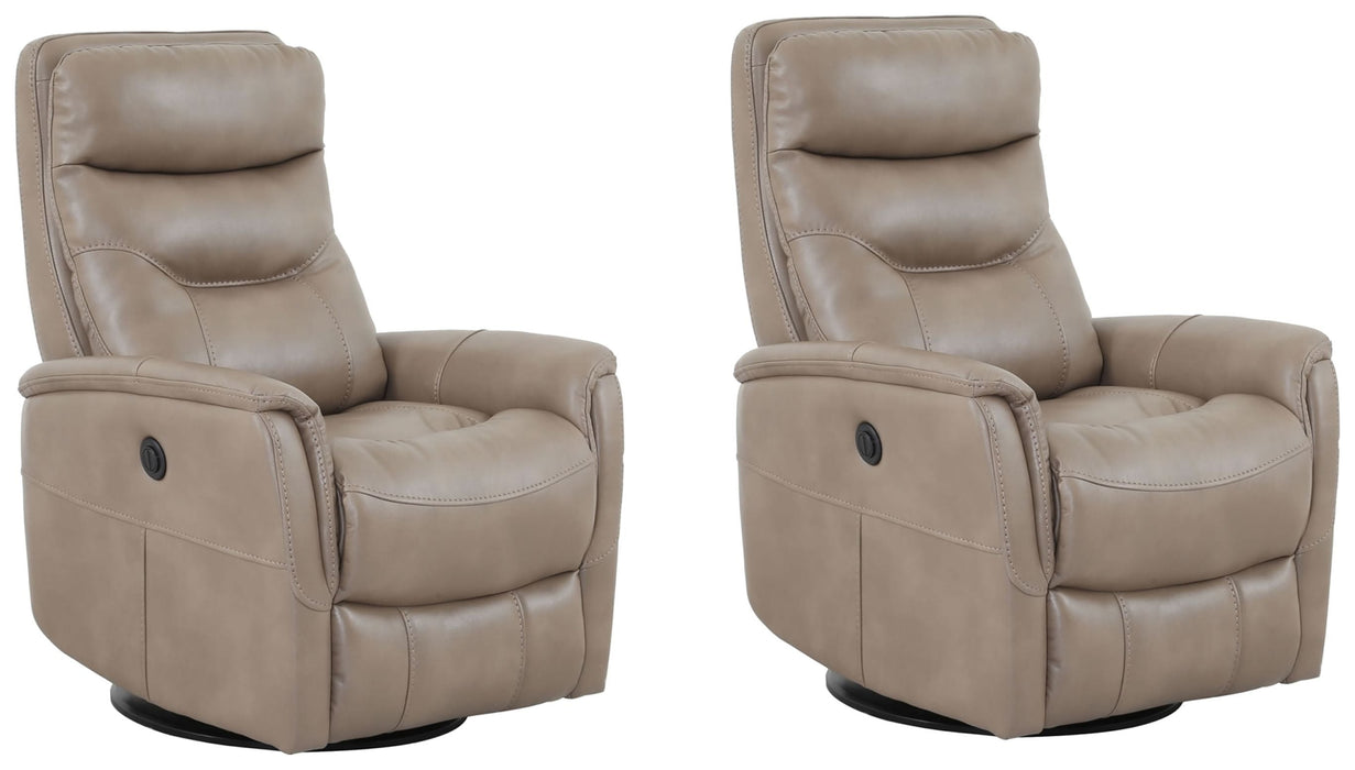 Modern Living - Gemini Power Swivel Glider Recliner in Linen (Set of 2) - MGEM#812GSPB-2-LIN