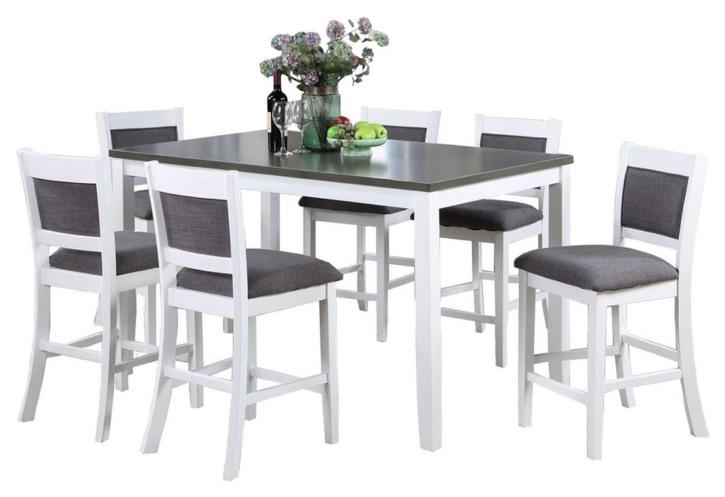 Vilo Home Coastal Porto 7 Piece Pub Height Dining Set