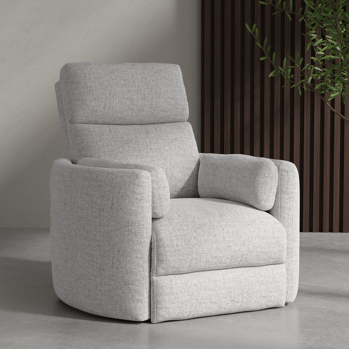 Modern Living - Radius Manual Swivel Recliner in Angora Linen (Set of 2) - MRAD#812GS-ANLI