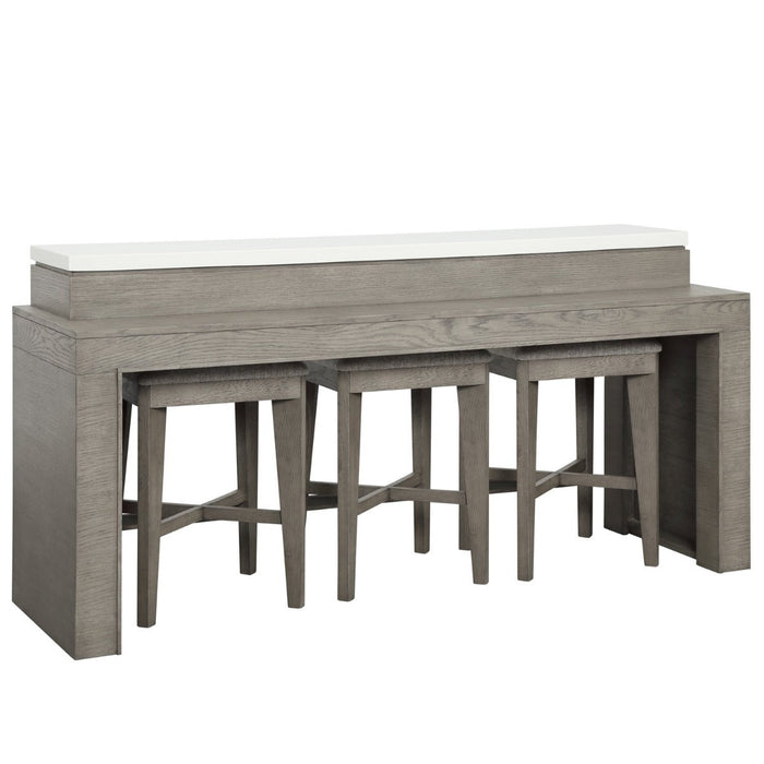 Modern Furniture - Pure Modern Everywhere Console With 3 Stools - PUR#09-4