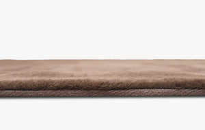 Rabbit Fur Solid Chocolate Rug