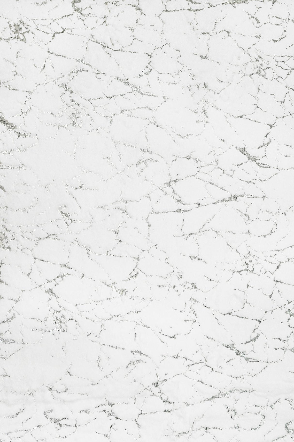 Rabbit Fur Foil White-silver Rug