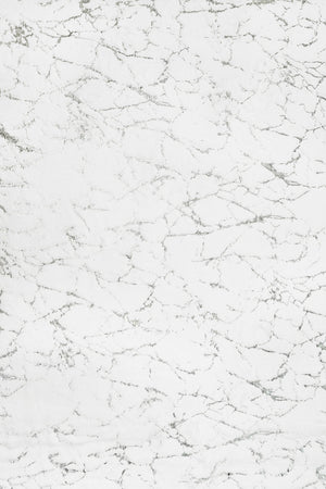 Rabbit Fur Foil White-silver Rug