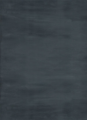 Rabbit Fur Solid Gray Rug