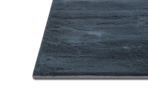 Rabbit Fur Solid Gray Rug