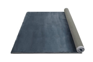 Rabbit Fur Solid Gray Rug