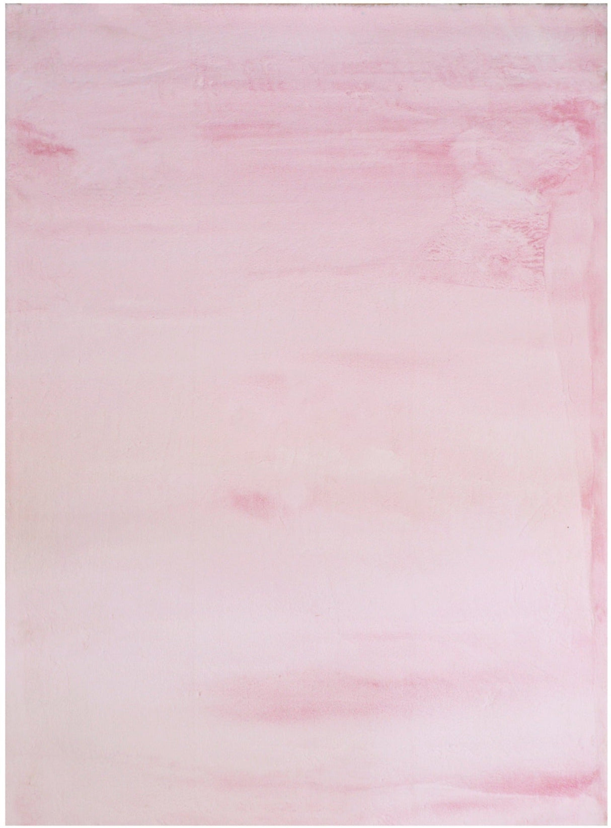 Rabbit Fur Solid Pink Rug