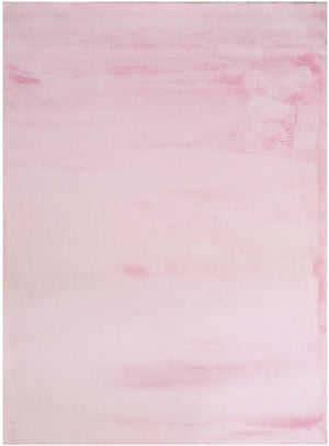 Rabbit Fur Solid Pink Rug