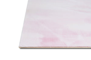 Rabbit Fur Solid Pink Rug