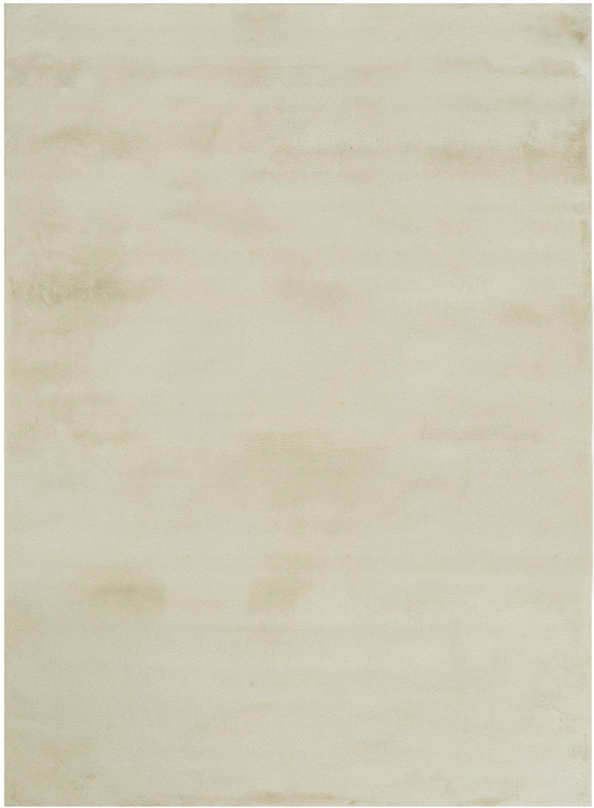 Rabbit Fur Solid Bone Rug