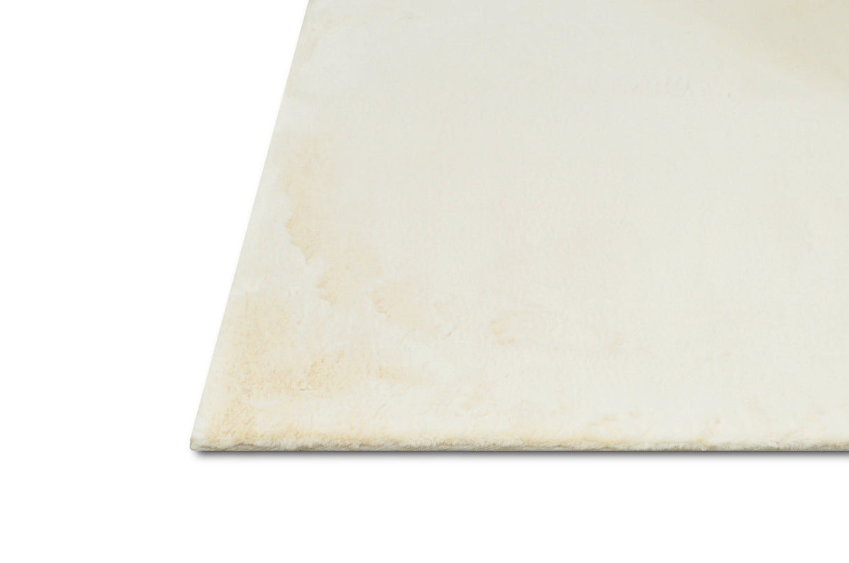 Rabbit Fur Solid Bone Rug