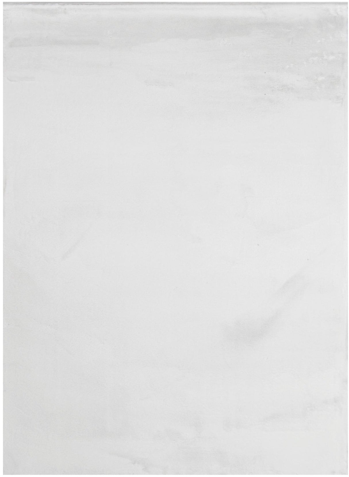 Rabbit Fur Solid Pure White Rug