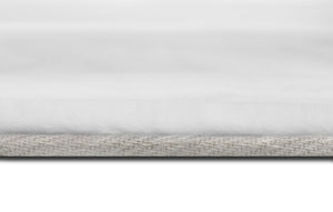 Rabbit Fur Solid Pure White Rug