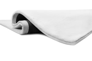 Rabbit Fur Solid Pure White Rug