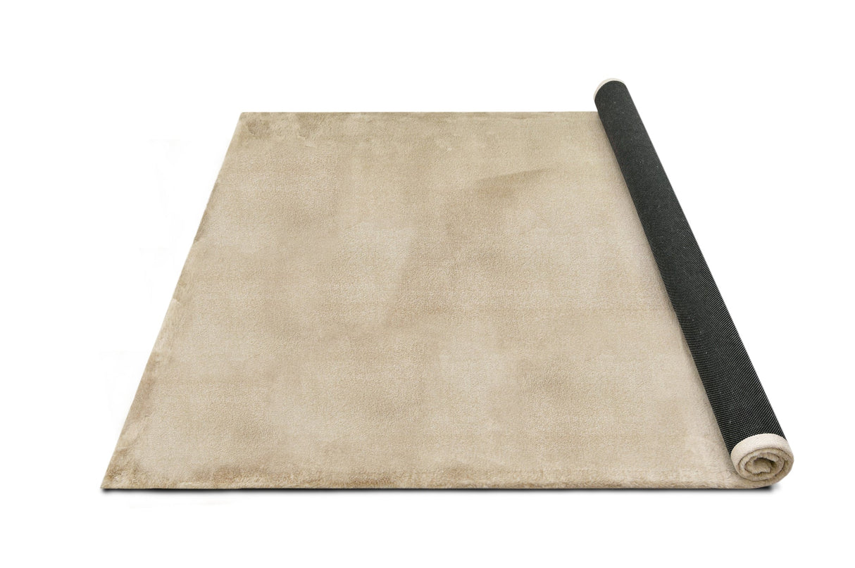 Rabbit Fur Texture Champaign Rug