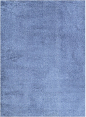 Rabbit Fur Texture Denim Rug