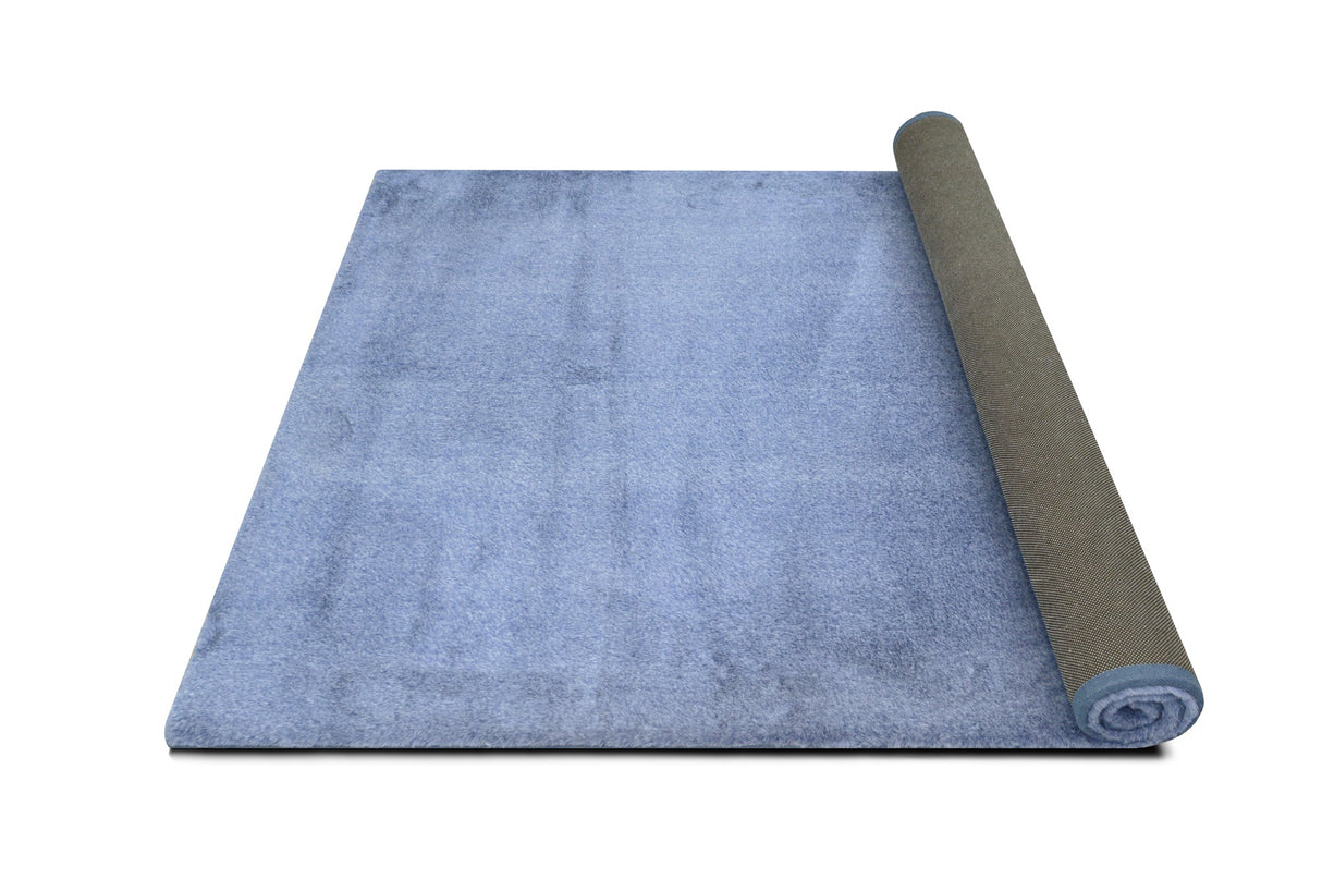 Rabbit Fur Texture Denim Rug