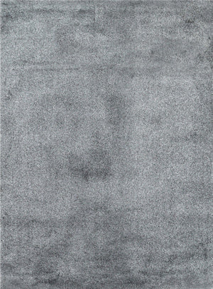 Rabbit Fur Texture Graphite Rug