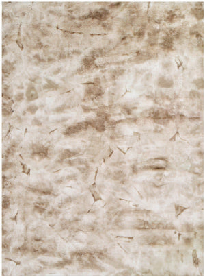 Rabbit Fur Tie-dye Beige Rug