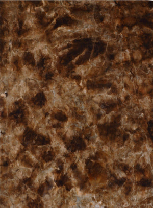 Rabbit Fur Tie-dye Chocolate Rug