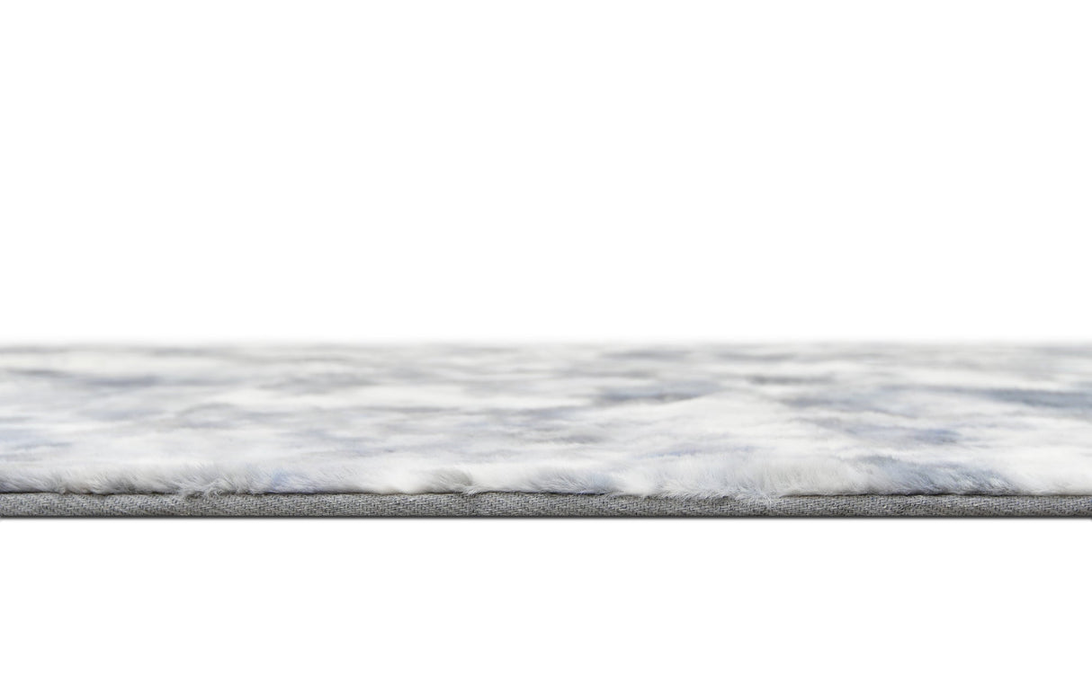 Rabbit Fur Tie-dye Gray Rug