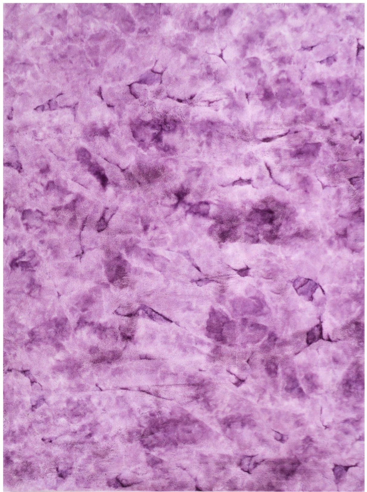 Rabbit Fur Tie-dye Purple Rug