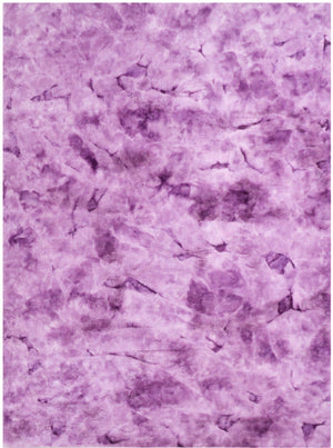 Rabbit Fur Tie-dye Purple Rug