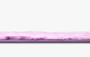 Rabbit Fur Tie-dye Purple Rug