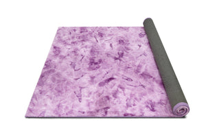 Rabbit Fur Tie-dye Purple Rug