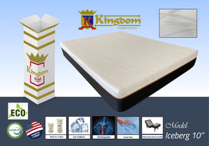 Icy Copper 10' Iceberg Memory Foam Mattress - Premium Cooling Comfort