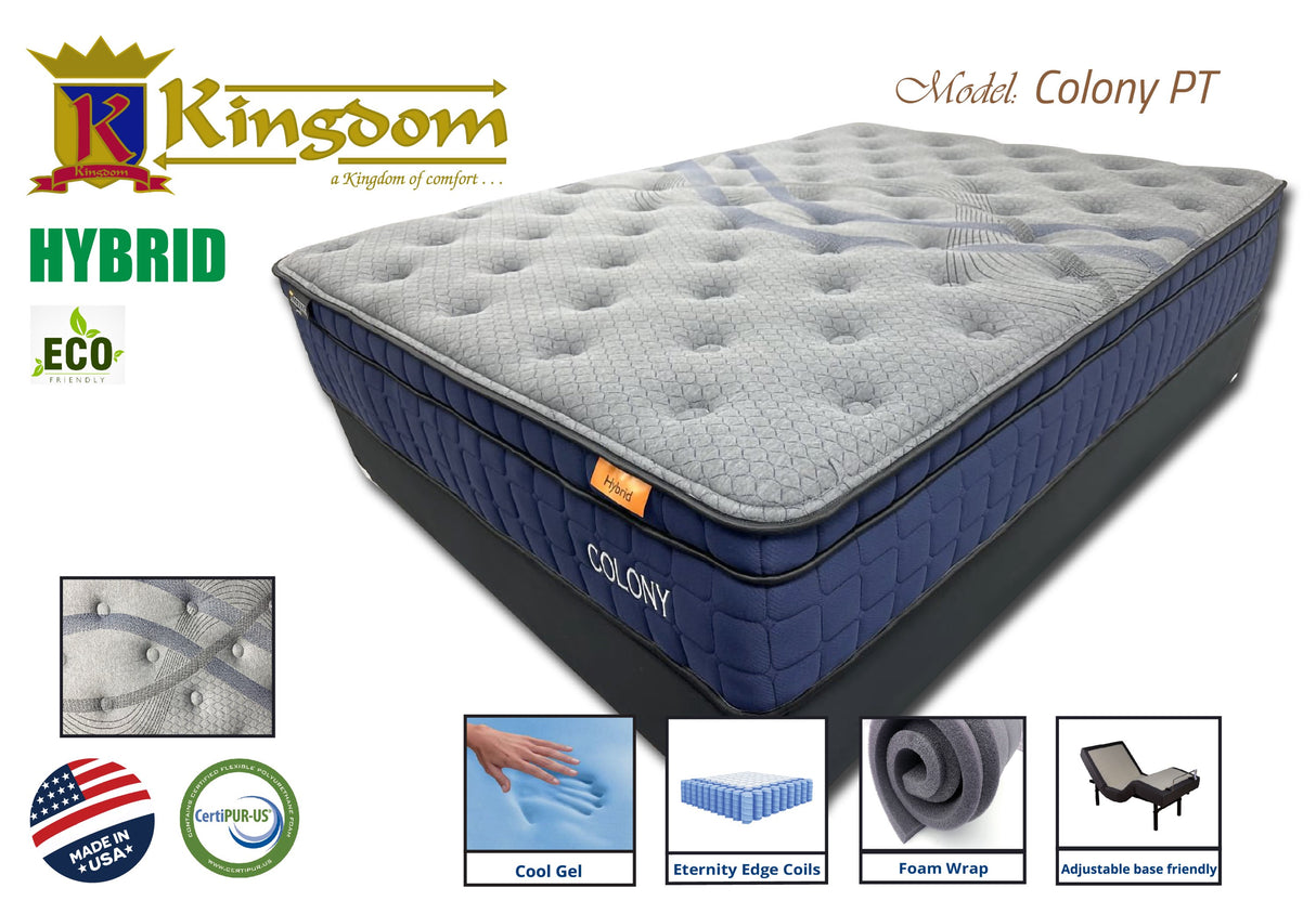 Colony 13' Euro Top Mattress - Premium Comfort & Support