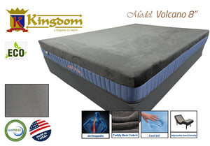Volcanic Gel 8' Memory Foam Mattress - Premium Cooling Technology